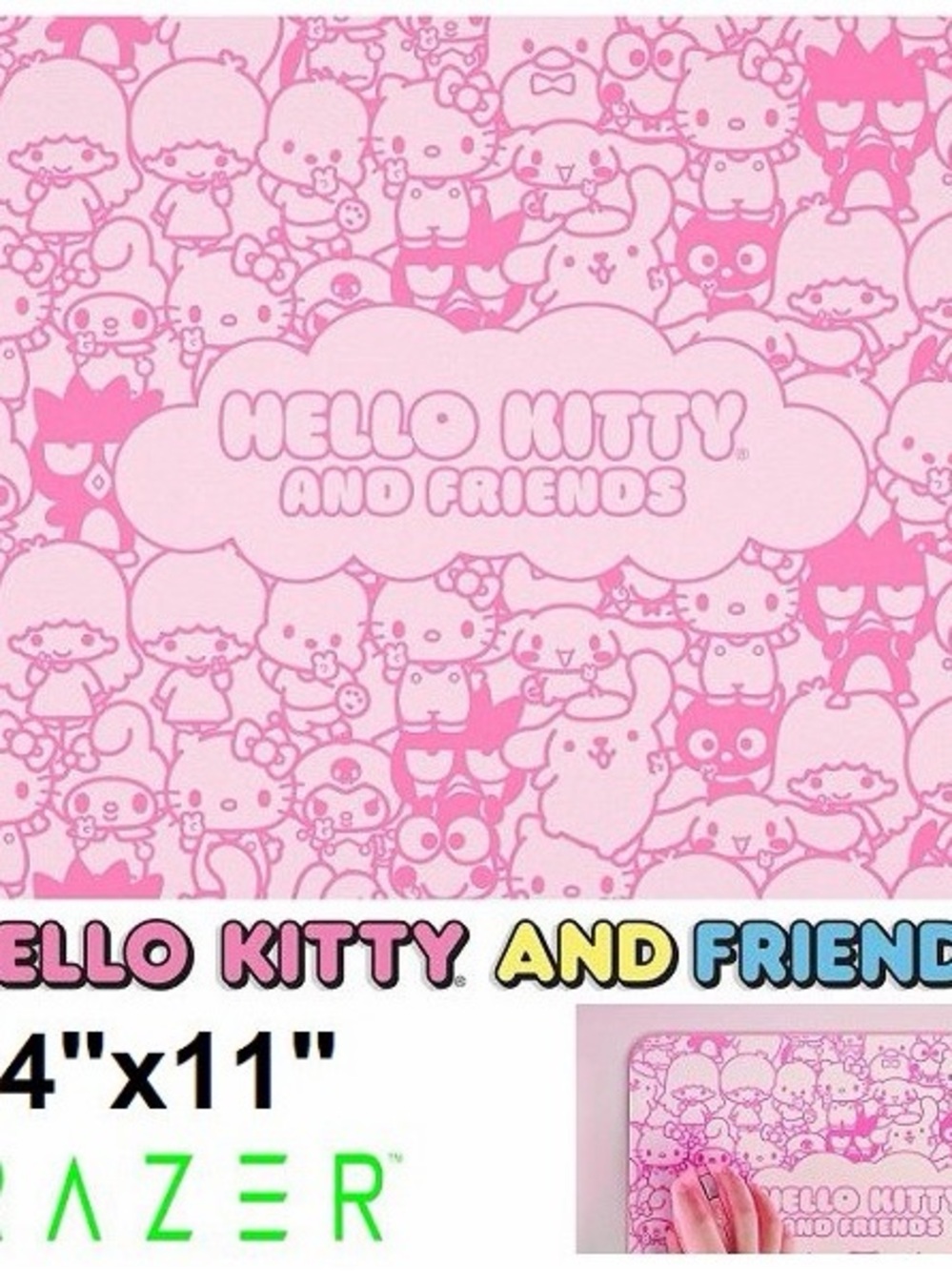 Sanrio Hello Kitty and Friends Pink All-Over Character Print